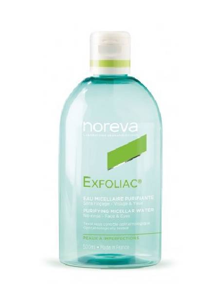 Noreva Exfoliac Purifying Micellar Water<br>مەیکەپریموفەر بۆ پێستی چەورو زیپکە